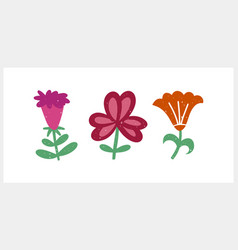 Flower With Leaf Icon Isolated Eco Clipart