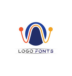 W Letter Logo Template