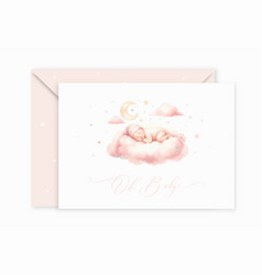 Watercolor Baby Shower Invitation Templates