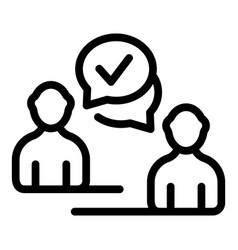 Business Meeting Icon Outline Board Group