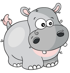 Cartoon Doodle Of Adorable Hippo