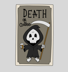 Death Tarot Card Halloween Funny Character