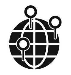 Global Location Market Icon Simple Direct