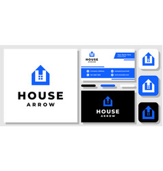 Home Arrow House Up Forward Rent Success