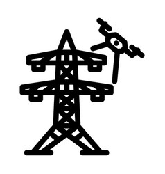 Power Line Inspection Drone Icon