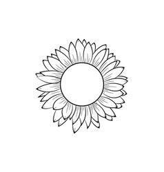 Sunflower Coloring Page For Adults