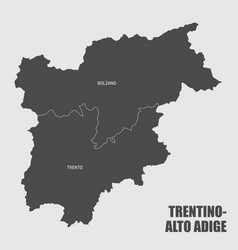 Trentino-alto Adige Region Map