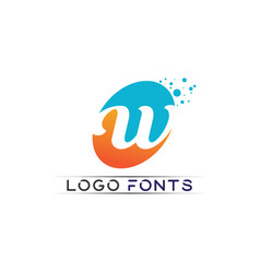 W Letter Logo Template