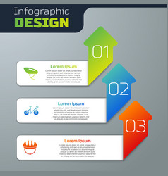 Set Bicycle Helmet And Business Infographic