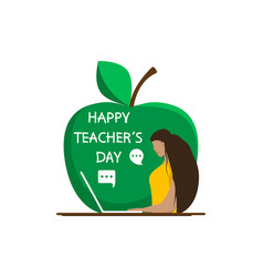 A Teacher With Laptop