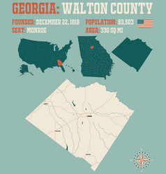 Map Walton County In Georgia