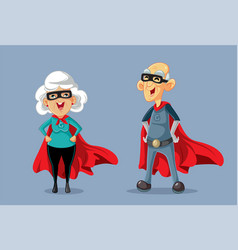 Superhero Grandparents Cartoon