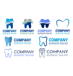 Dental Or Dentist Logo Design Set