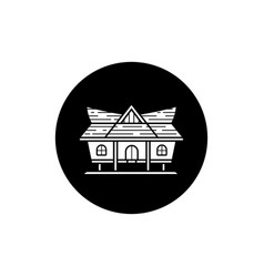 Kajang Leko House Logo Icon Traditional House