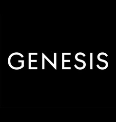 Genesis Brand Logo Symbol White Name Design