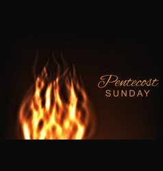 Pentecost Background With Fire