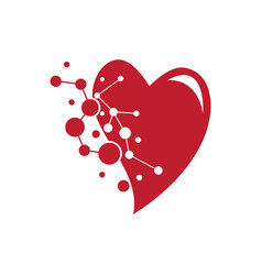 Heart And Molecule Logo