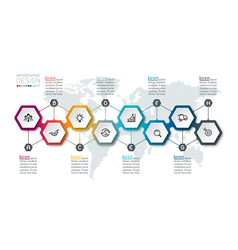 Hexagon Inforgraphics On Graphic Art