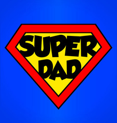 Super Dad Superhero Emblem