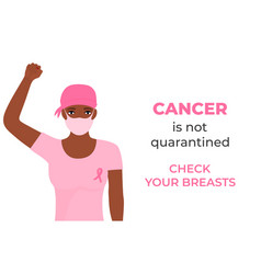 African American Women Cancer Patient Wearing