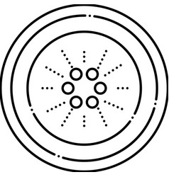 Cardano Cryptocurrency Line Icon