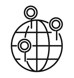 Global Location Market Icon Outline Direct