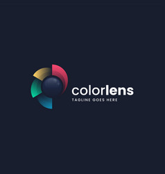 Logo Lens Gradient Colorful Style