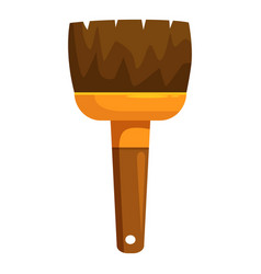 Big Paint Brush With Brown Bristles Is Being Held