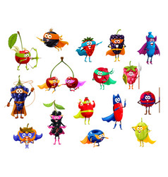 Garden Berry Superhero And Defender Characters