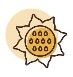 Sunflower Outline Icon Vegetable