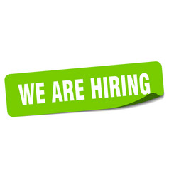 We Are Hiring Sticker We Are Hiring Label