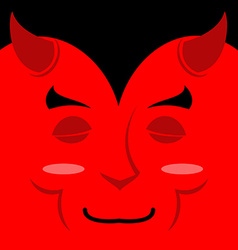 Sleeping Demon With Big Smile Cartoon Cute Face