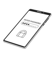 Enter Password Concept On Mobile Phone Screen