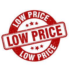 Low Price Stamp Low Price Label Round Grunge Sign