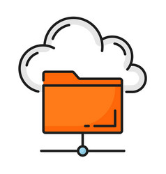 Data Cloud Storage Or Database Network Server Icon