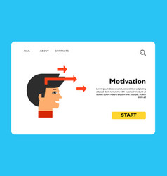 Head And Arrows As Motivation Concept Icon