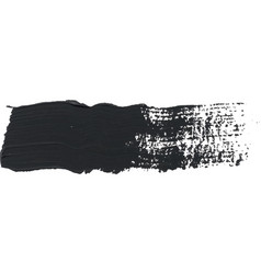 Watercolor Brush Stroke Of Black Paint On A White