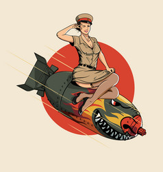 Asian Dragon Bomb Ww2 Pin Up Girl