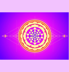 Sri Yantra Or Chakra Form Mystical