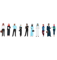 Muslim Arabic Business People Set