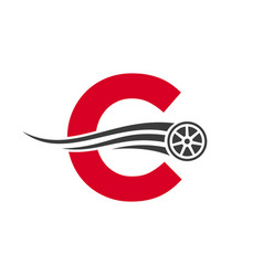 Sport Car Letter C Automotive Car Repair Logo