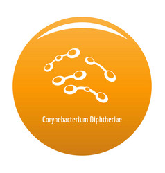 Corynebacterium Diphtheriae Icon Orange