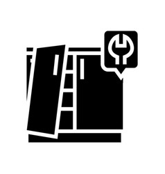 Kitchen Unit Repairs Glyph Icon