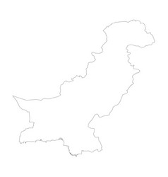 Pakistan Country Map Outline