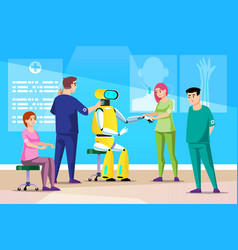 Robot And Medical Team