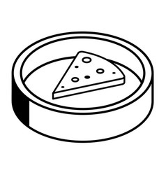 Trendy Line Isometric Icon Of Baking Dish