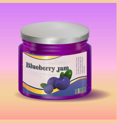 Blueberry Jam In Jar