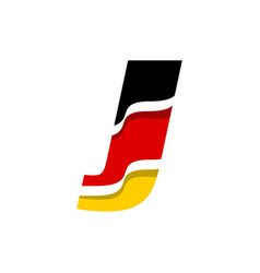 German Alphabet Flag J