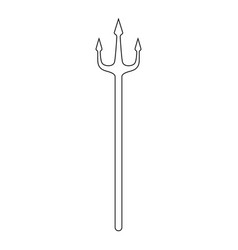 Icon outline spear isolated on white background Vector Image