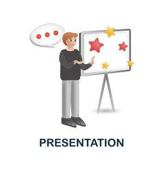 Presentation Icon 3d From Discussion Collection